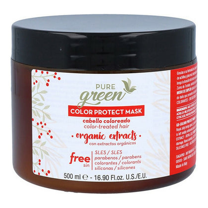 Haarmaske Color Protect Pure Green Grüne Farbe (500 ml)