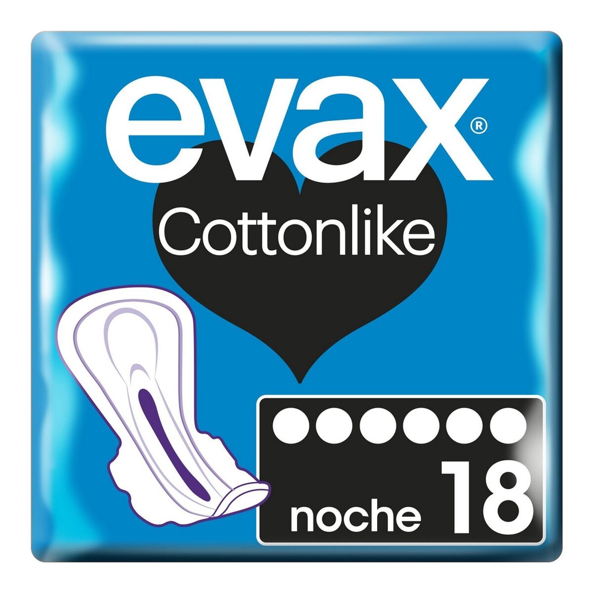 Assorbenti Notte con Ali Evax COTTONLIKE (9 uds)-0