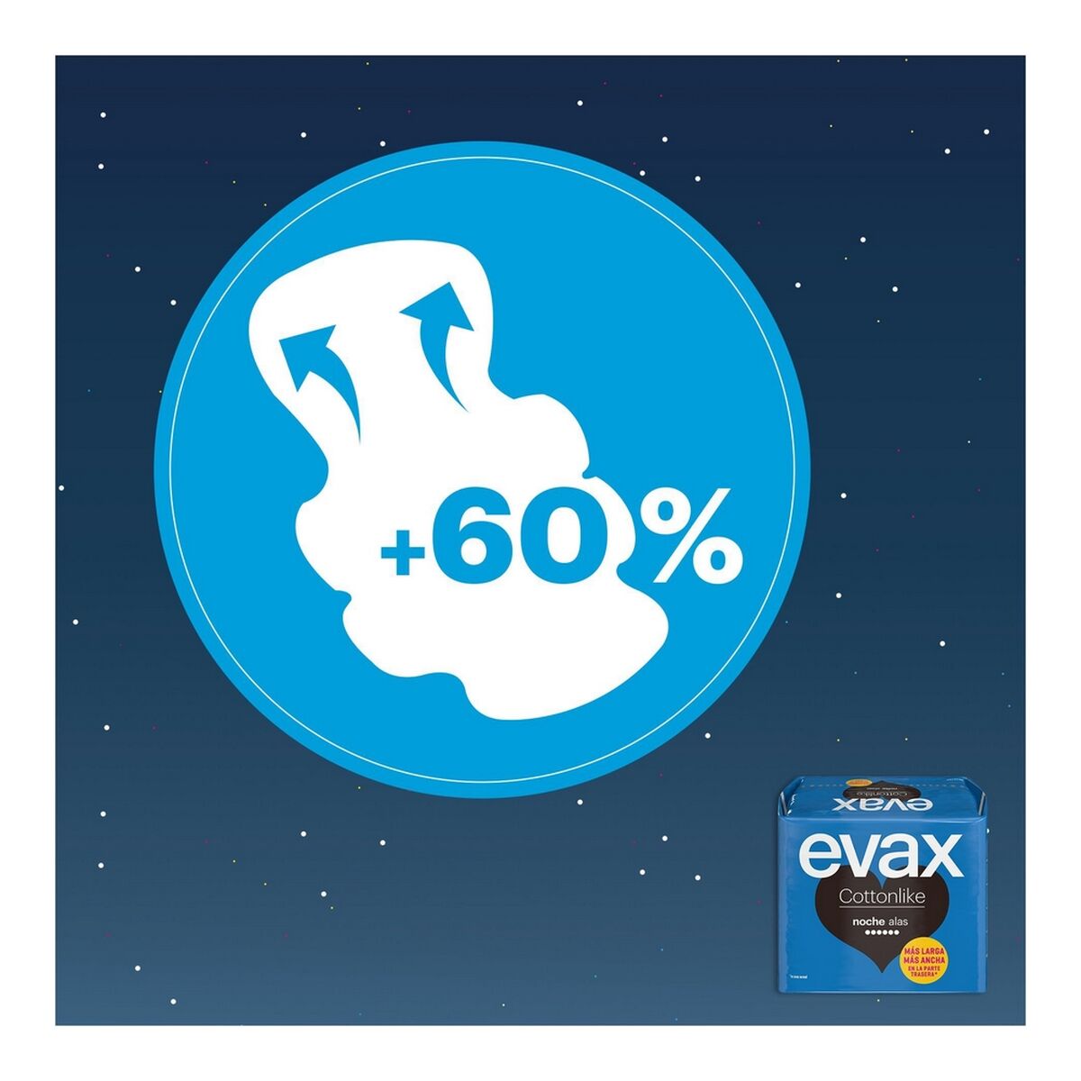 Assorbenti Notte con Ali Evax COTTONLIKE (9 uds)-4