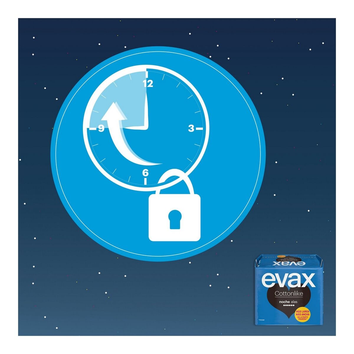 Assorbenti Notte con Ali Evax COTTONLIKE (9 uds)-3