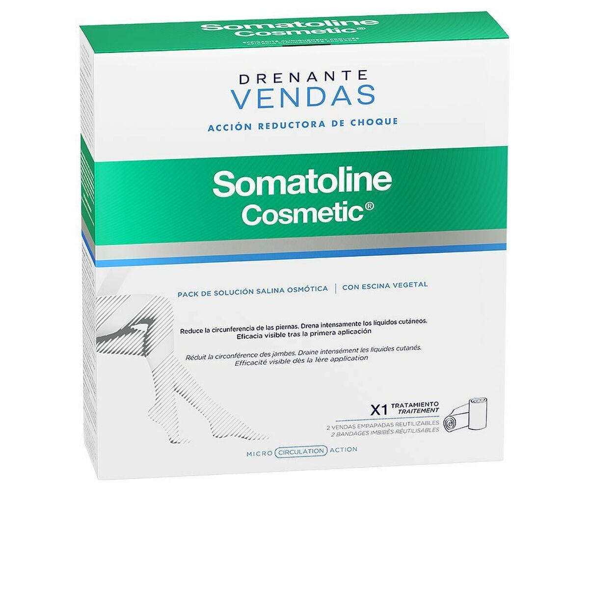 Pansements Somatoline Drenante Kit Completo Réducteur Drainant (1 Unité) (2 uds)-1