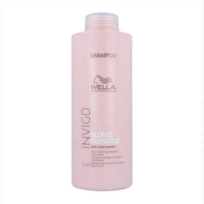 Shampoo für blondes oder graues Haar Invigo Blonde Recharge Wella 6394 (1000 ml)
