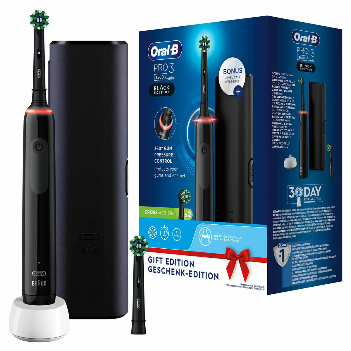 Electric Toothbrush Oral-B Pro 3 3500 Black-0