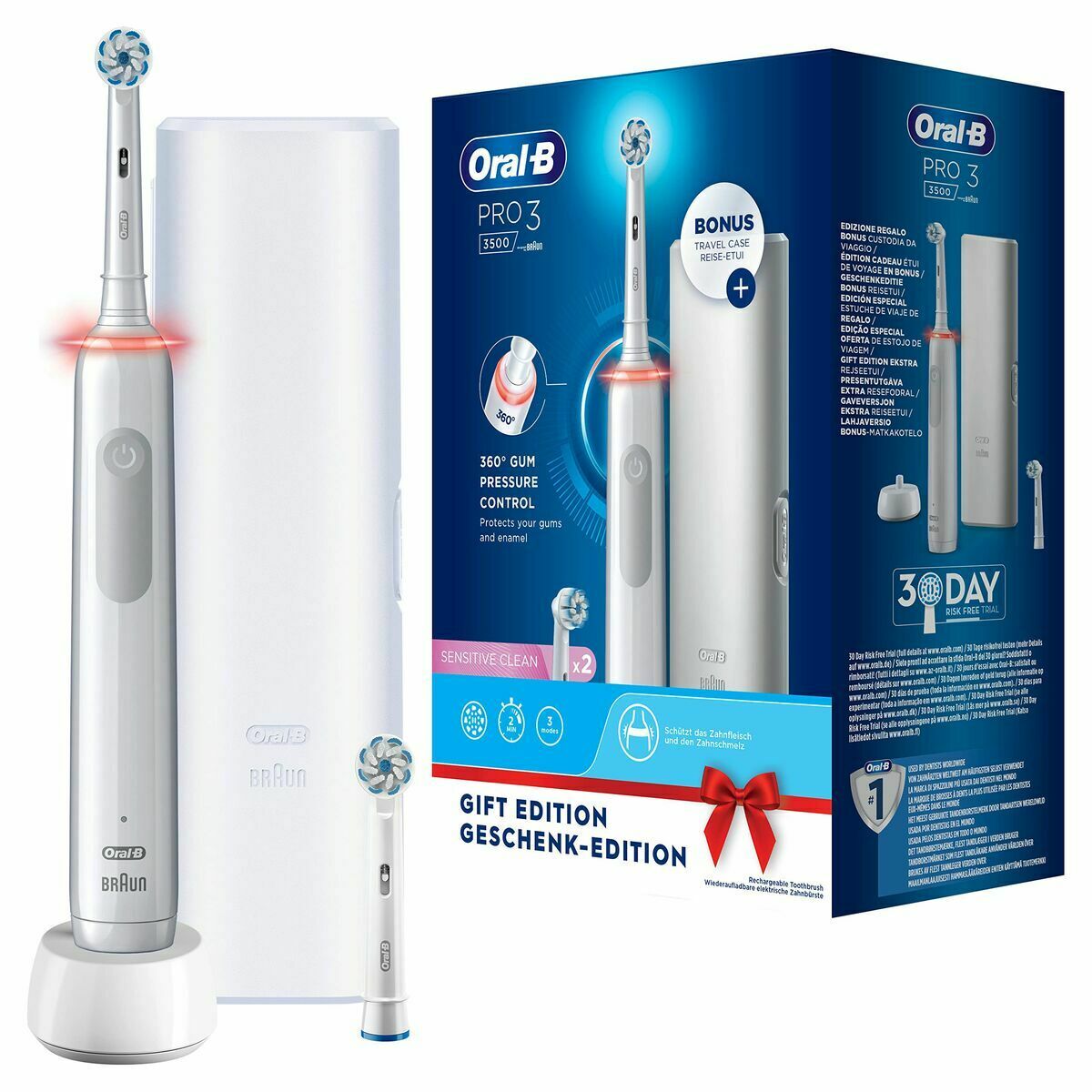 Electric Toothbrush Oral-B PRO 3500 White-0