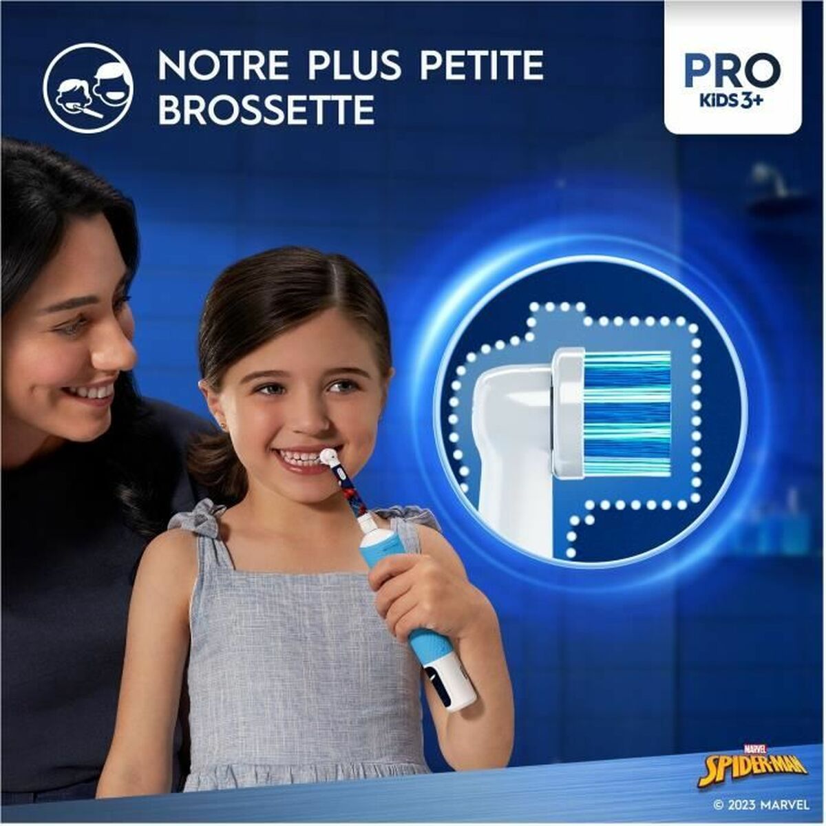 Electric Toothbrush Oral-B D100 KIDS Blue Multicolour-1
