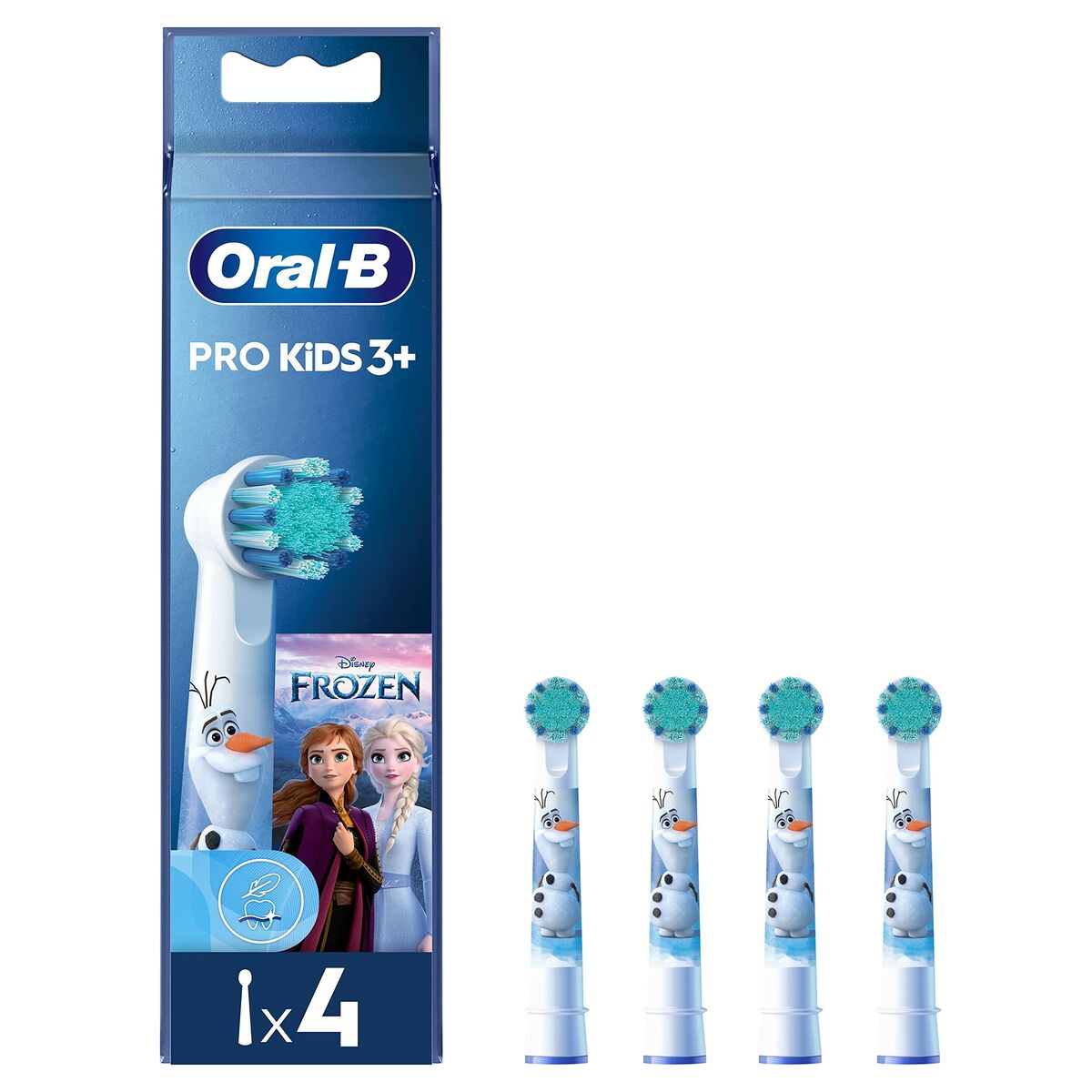 Replacement Head Oral-B EB10 4 FFS FROZEN II Blue/White 4 Units-0