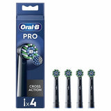 Replacement Head Oral-B Pro Cross action Black 4 Units-0