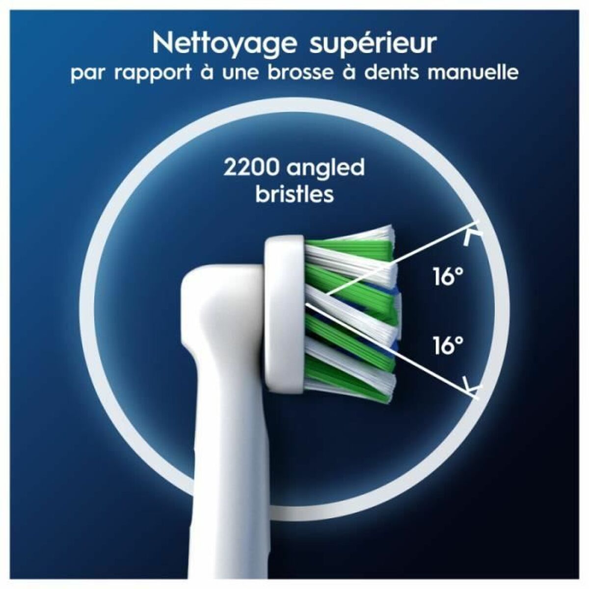 Replacement Head Oral-B Pro Cross action 3 Pieces-2
