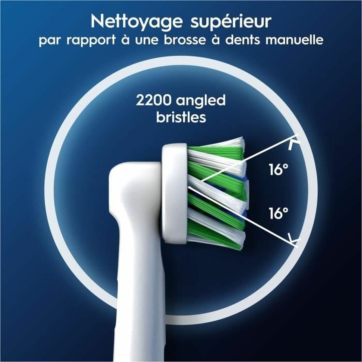 Rechange pour brosse à dents électrique Oral-B Pro Cross Action White-2