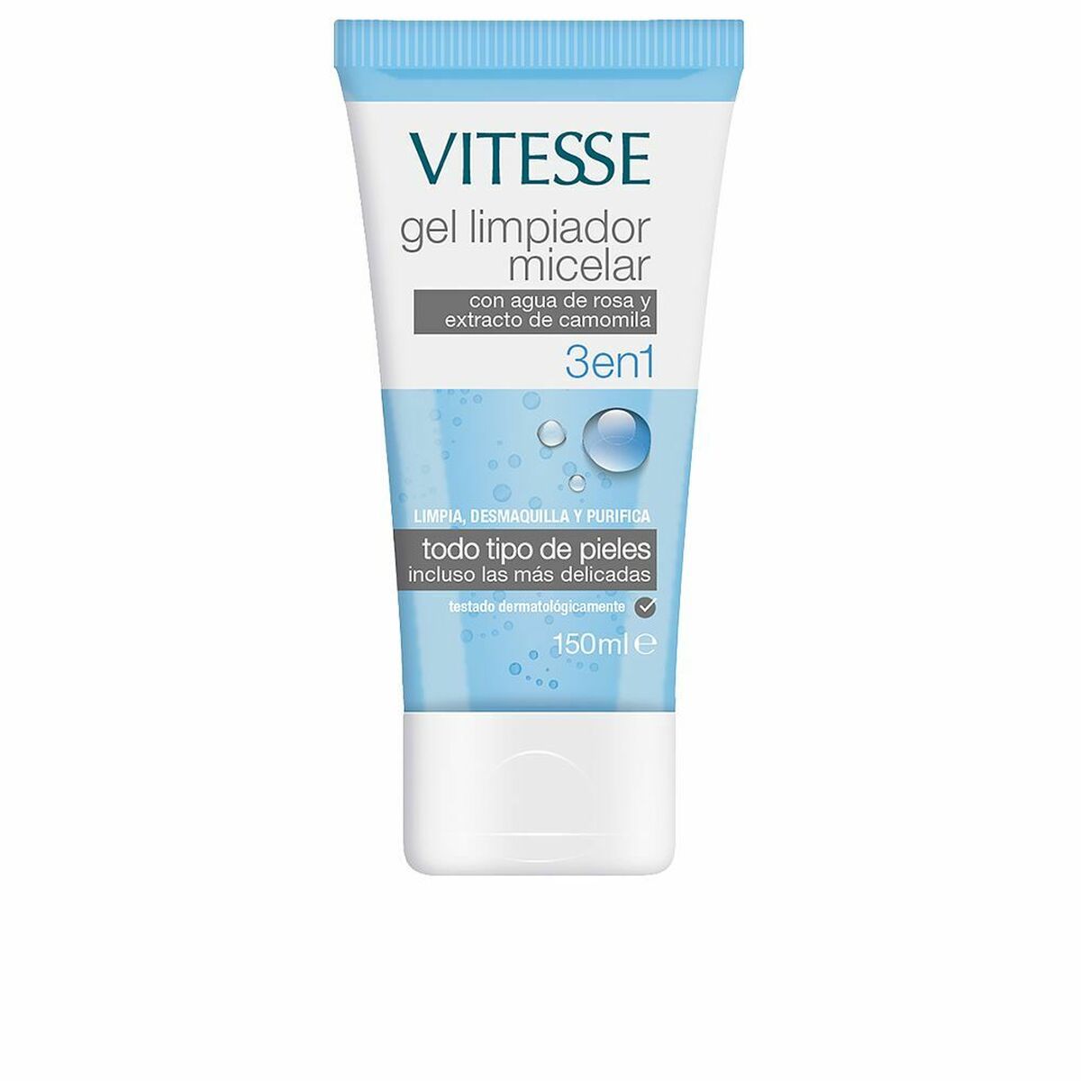 Gel Nettoyant Visage Vitesse 3-en-1 Camomille Eau de Rose (150 ml)-0