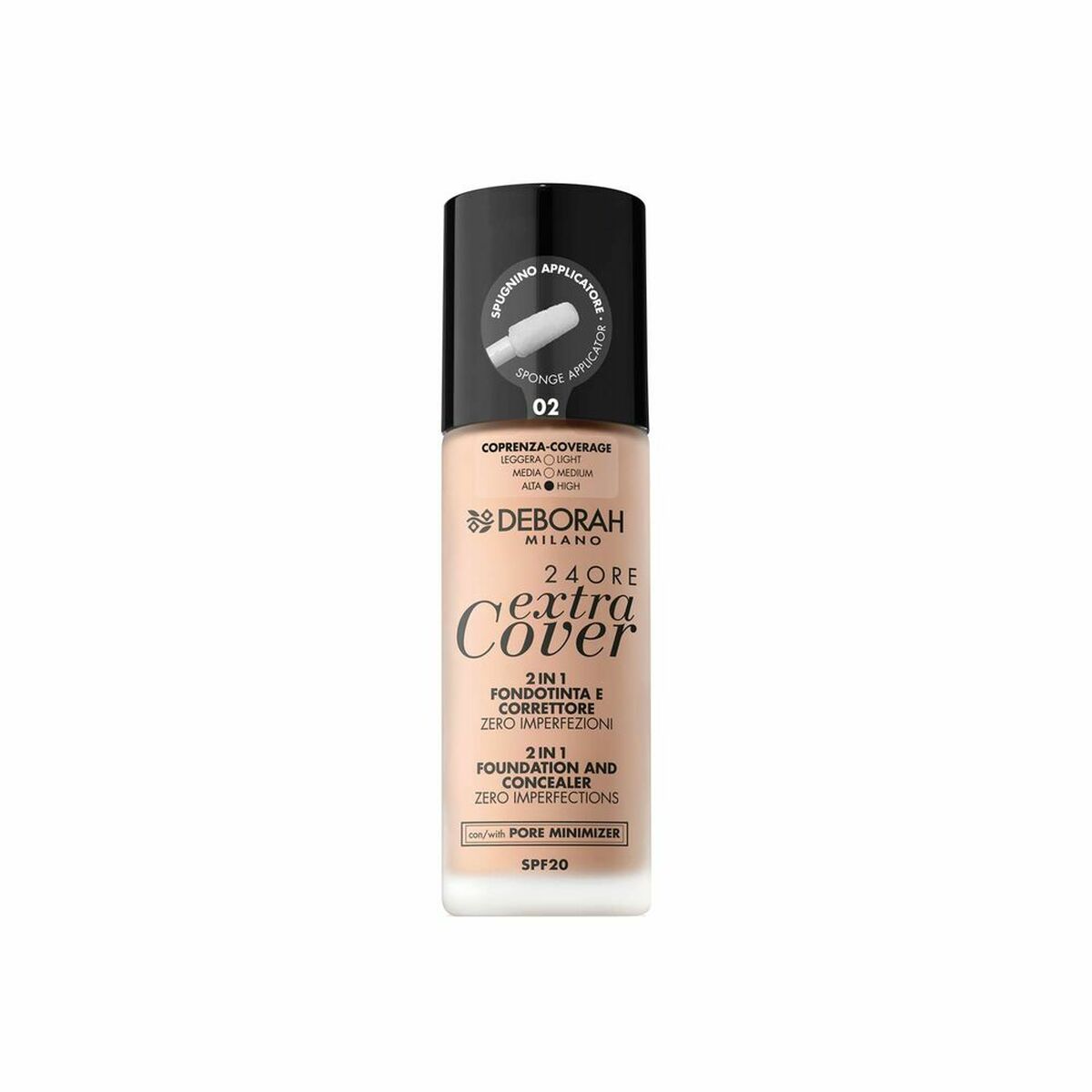 Crème Make-up Base 24 Ore Extra Cover Deborah 8009518333947-0