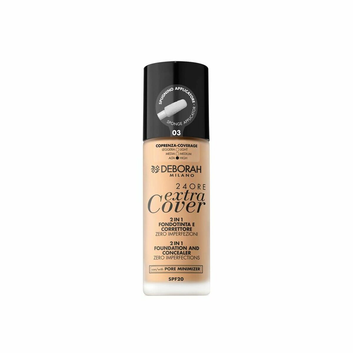 Crème Make-up Base 24 Ore Extra Cover Deborah 8009518334050-0