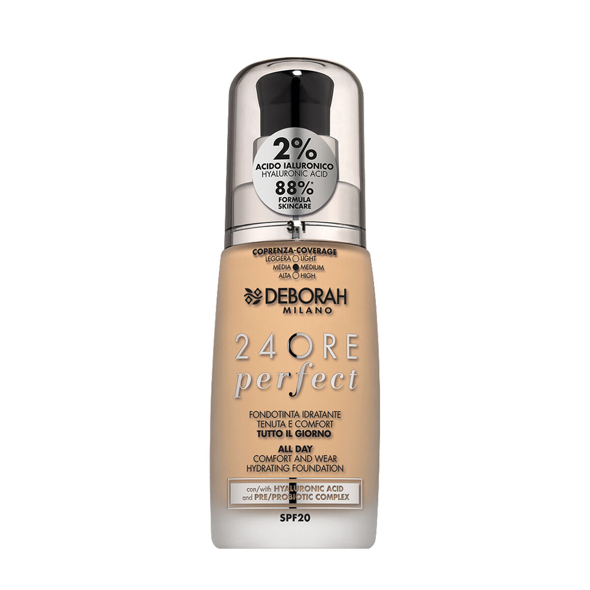 Crème Make-up Base Deborah 4ORE PERFECT Nº 3.1-0