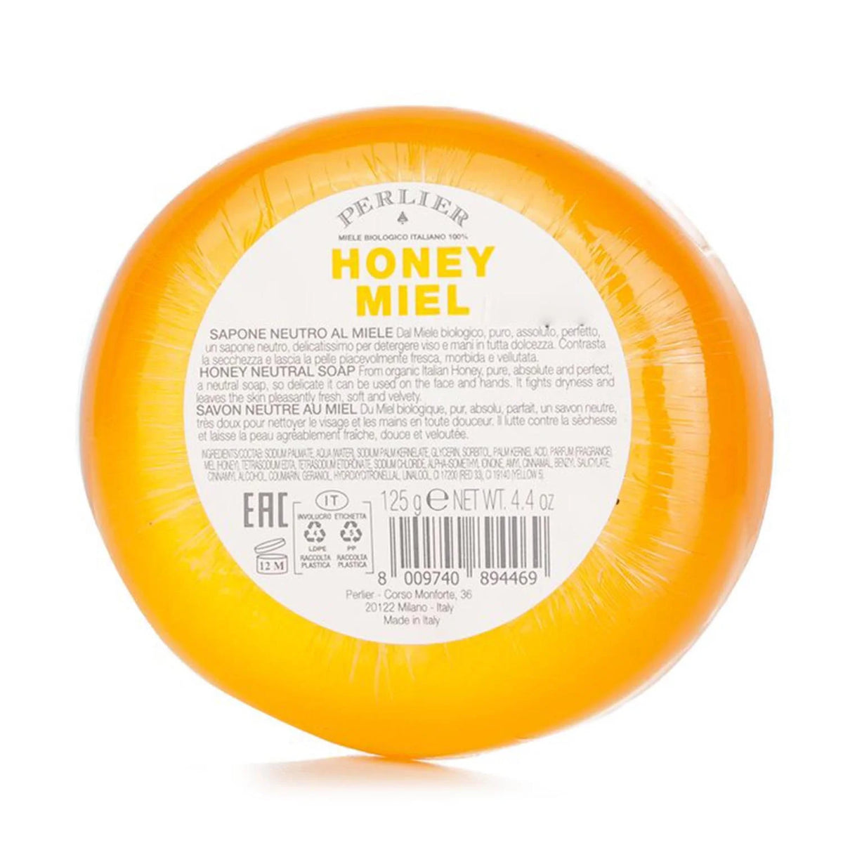 Perlier Honey sapone Neutro De Miel 125 g