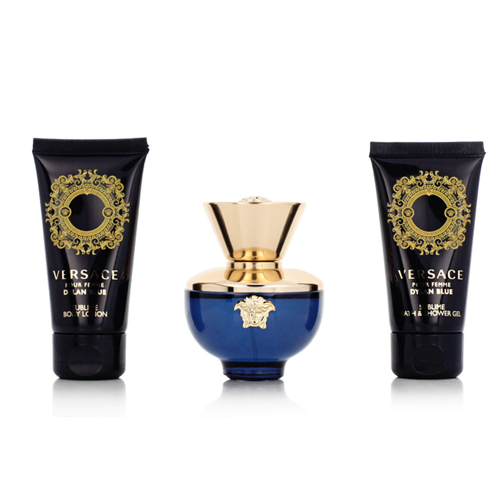 Damenparfüm-Set Versace EDP Dylan Blue 3 Stück-1