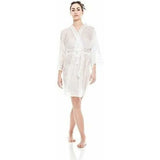 Kimono de Coiffure PREMIUM 10 Kimonos Jetables Blanc-1