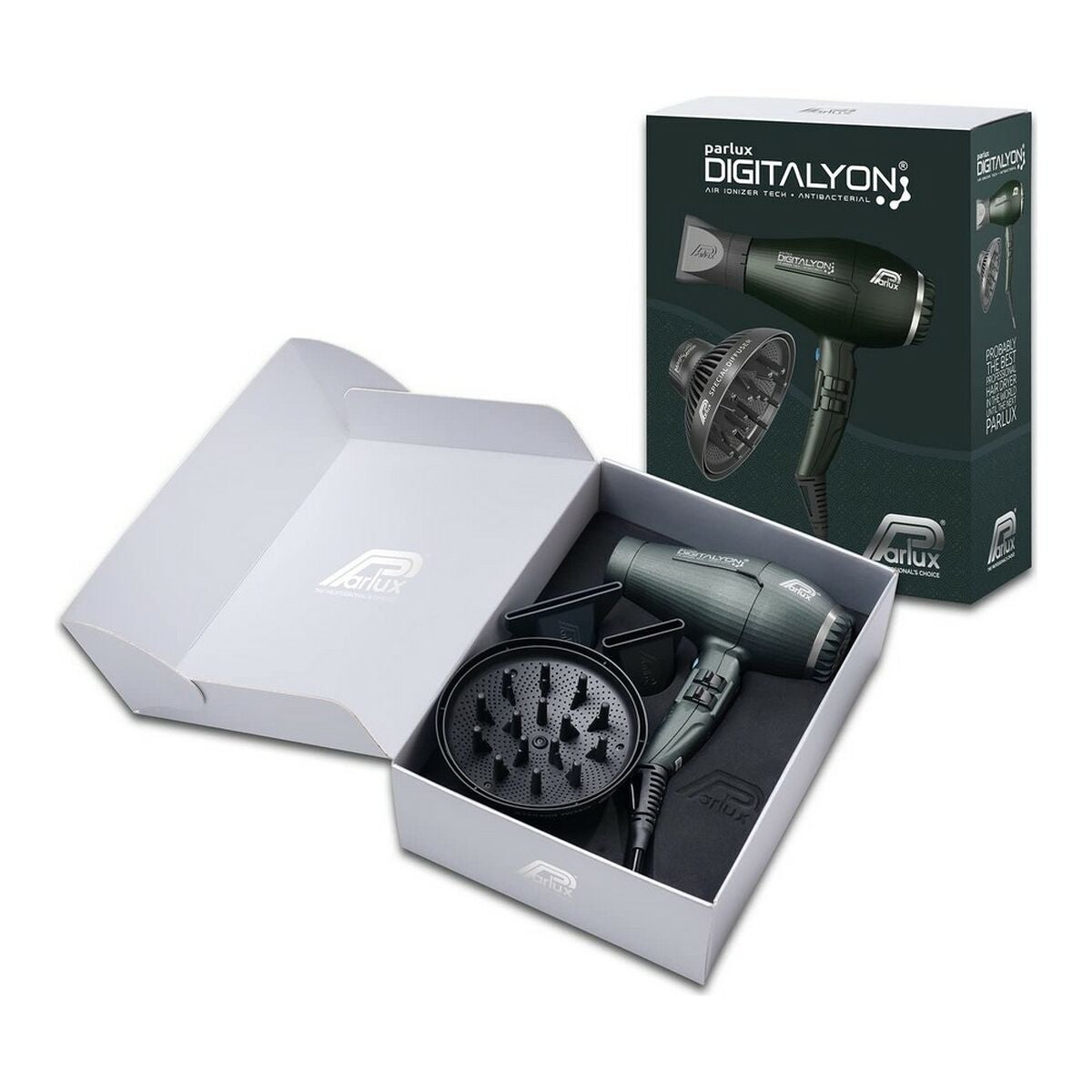 Haartrockner Parlux Digitalyon Anthrazit Anthrazit Ionic-1