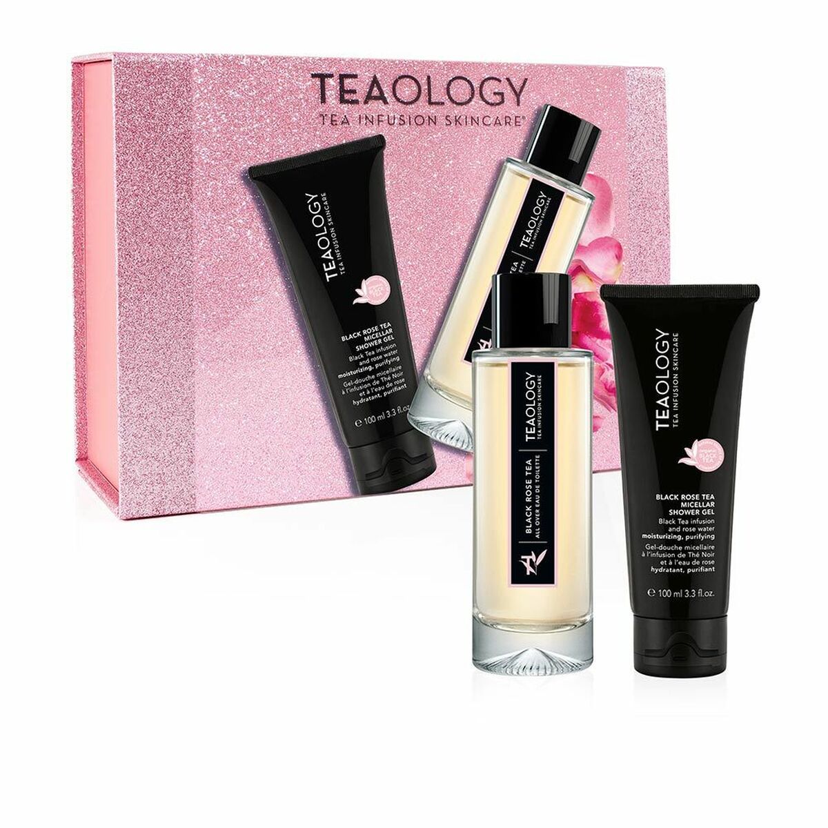 Women's Perfume Set Teaology Black Rose Tea EDT 2 Pieces-0
