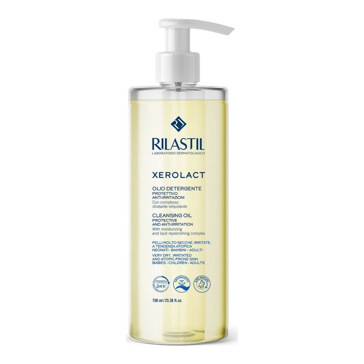 Shower Oil Xerolact Rilastil D29065080 Cleaner Moisturizing 750 ml-0