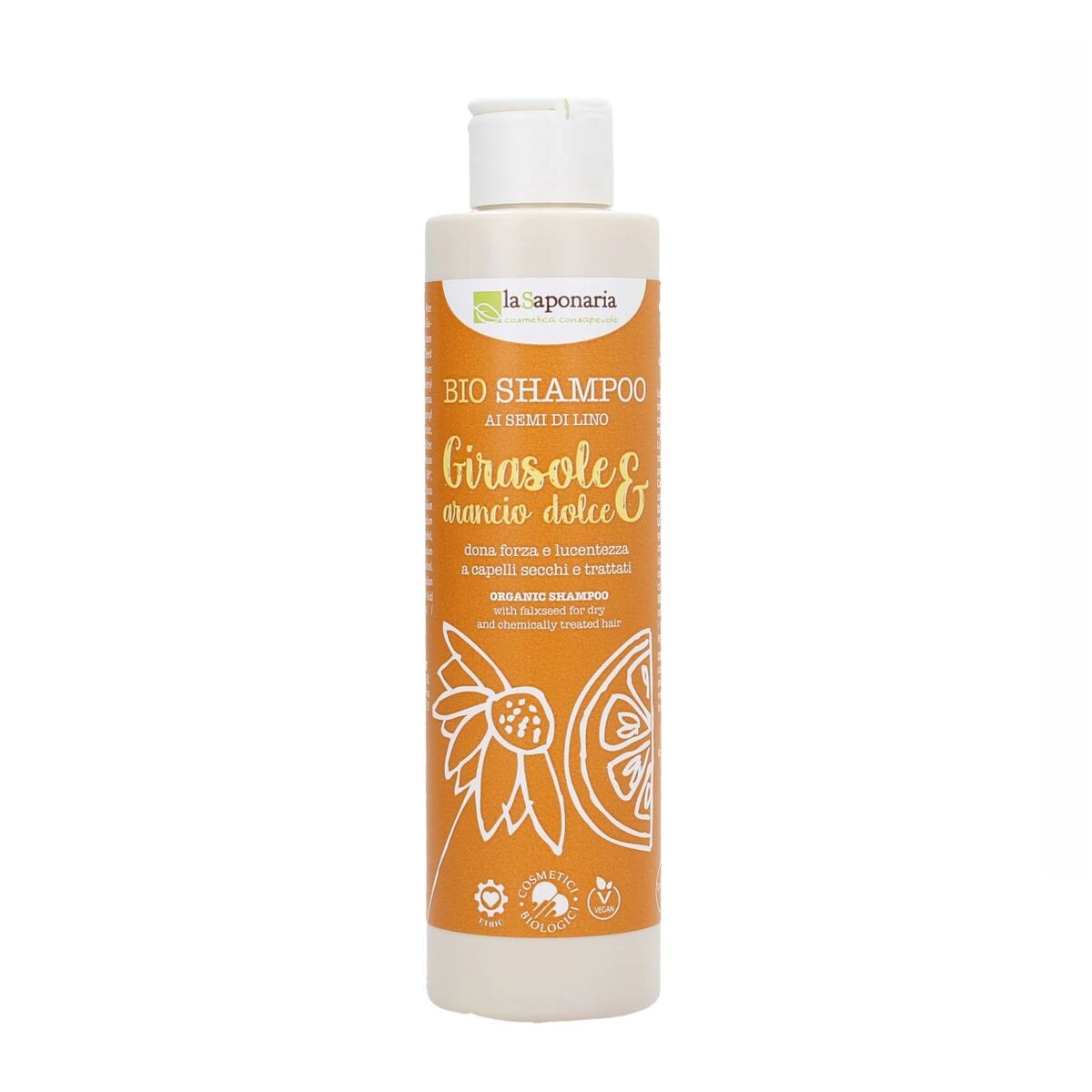 Shampoo La Saponaria Bio 200 ml Orange Sunflower-0