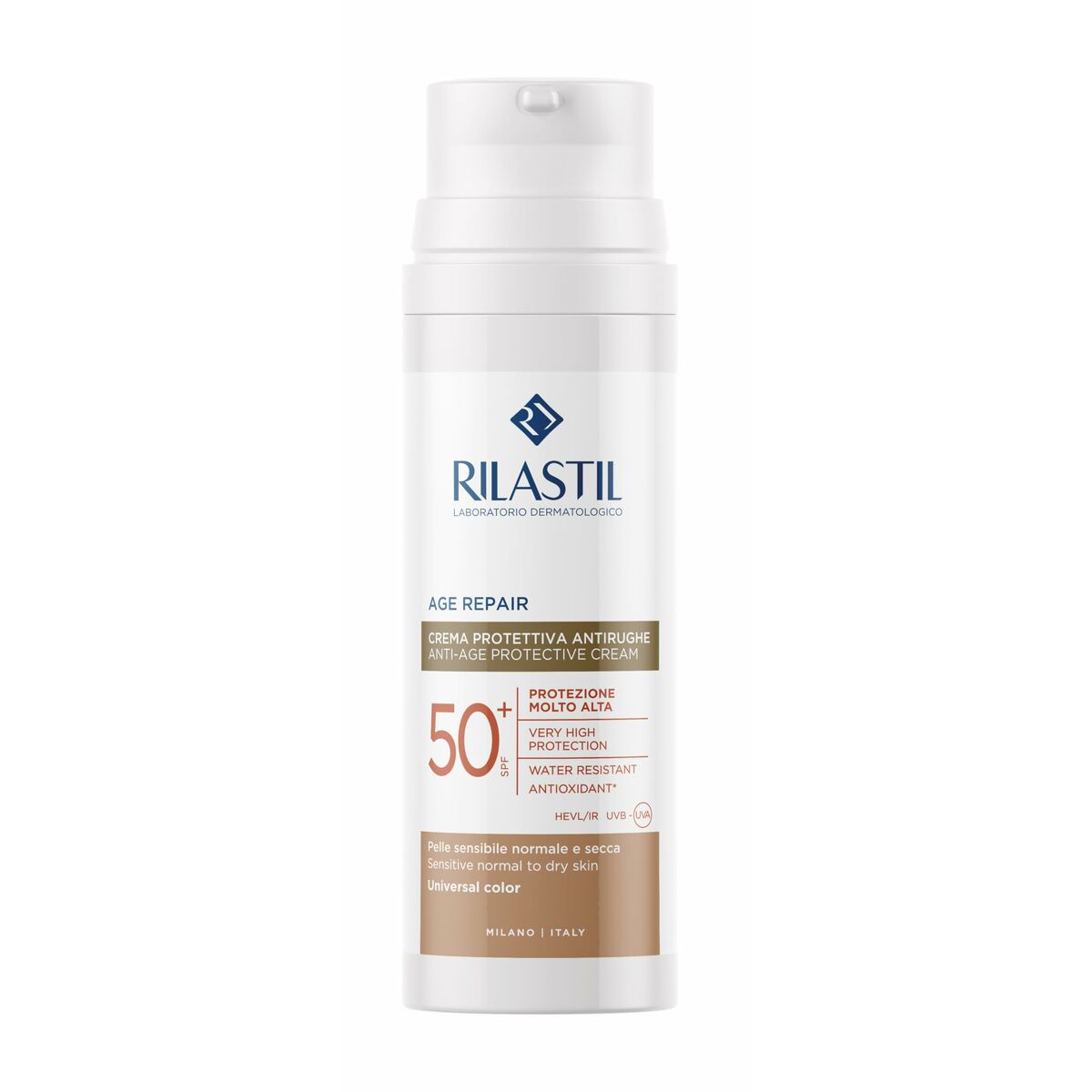 Sun Protection with Colour Rilastil Age Repair SPF 50+ 50 ml Anti-ageing-0