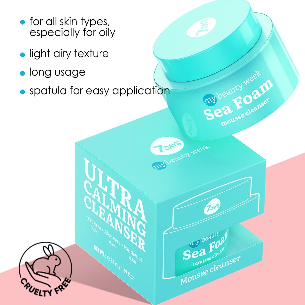 Reinigungsmousse 7DAYS MY BEAUTY WEEK 50 ml Beruhigend-2