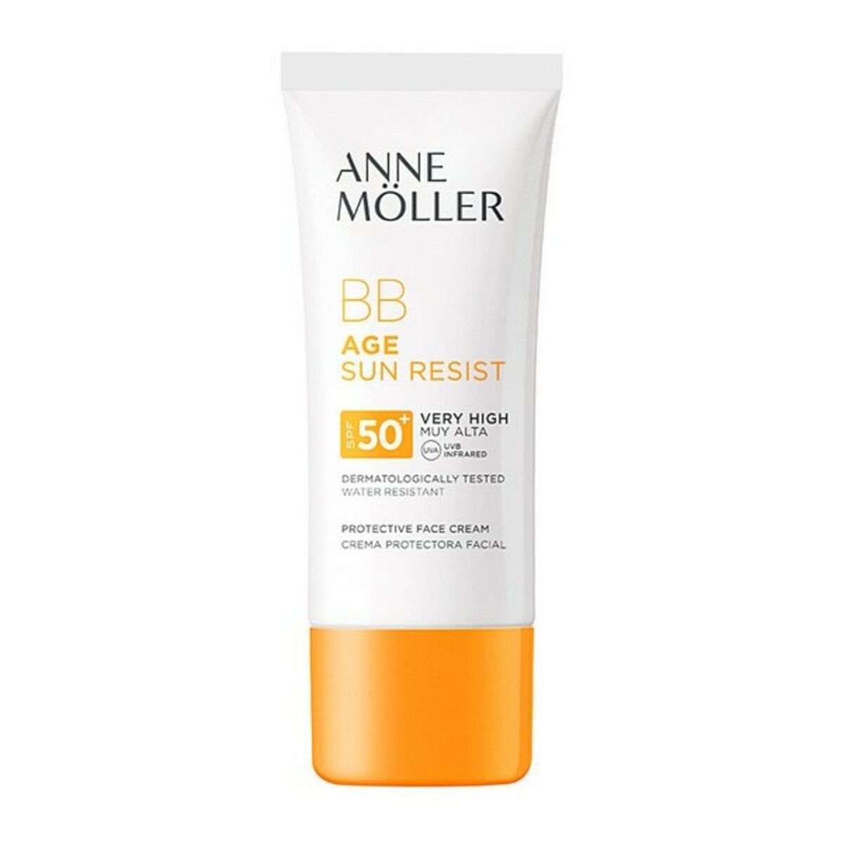 Crema idratante con Color Âge Sun Rerist BB Cream Anne Möller 90008C (50 ml) SPF 50+ Spf 50 50 ml-0