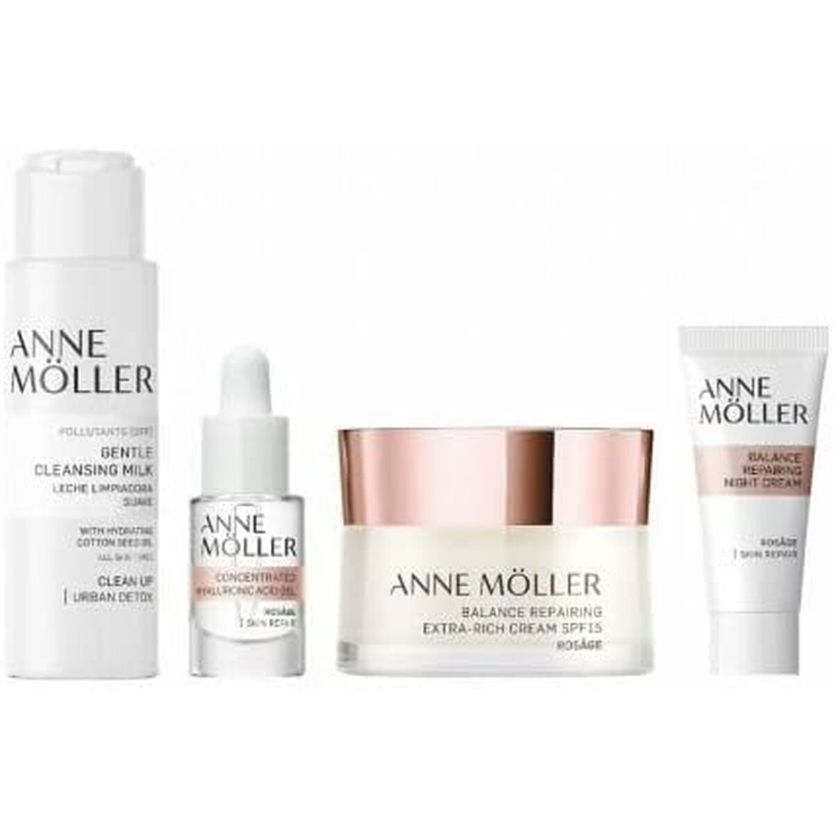 Set cosmetico unisex Anne Möller Rosâge Balance Crema riparatrice extra ricca 4 pezzi-0