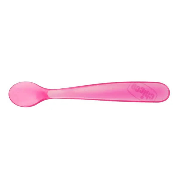 Chicco Cucchiaio Morbido Silicone Rosa 6m+ 2 unità