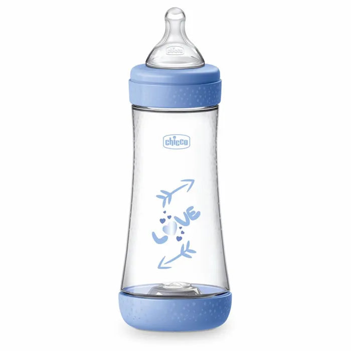 Chicco Perfect Silicone Feeding Bottle 300 ml Blue 4m+