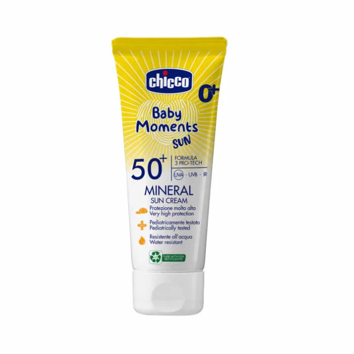 Chicco Baby Moments Mineral Sun crema Spf50+ 0+ 75 ml