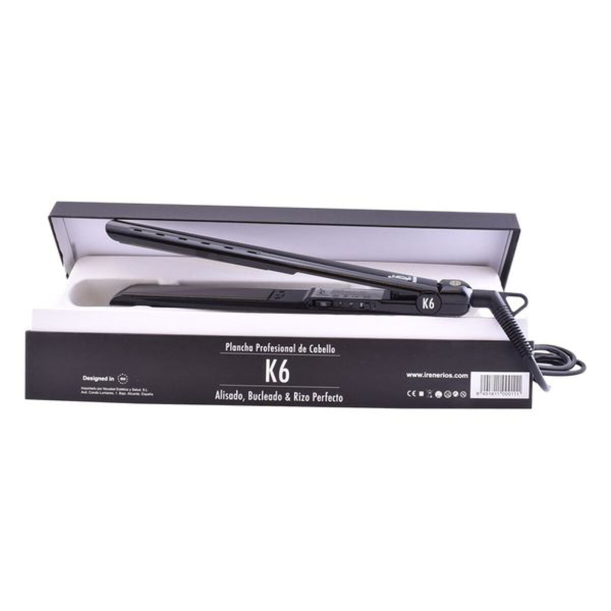 Piastra per capelli K6 Irene Rios Nera-1