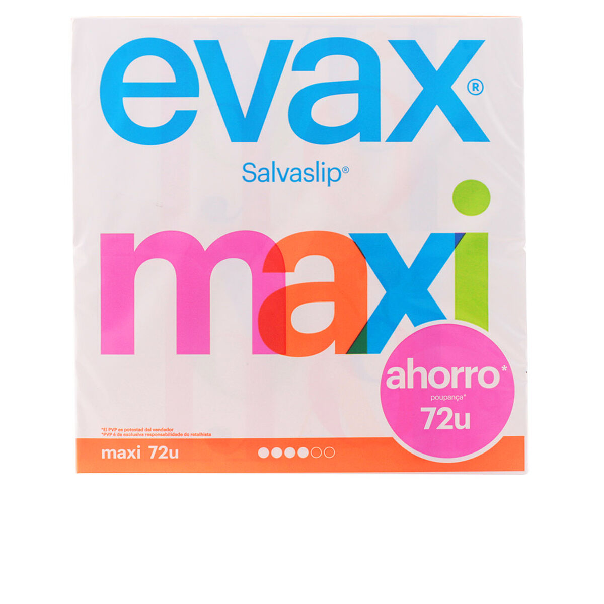 Protegeslips Maxi Protección Evax 72 Unidades-0