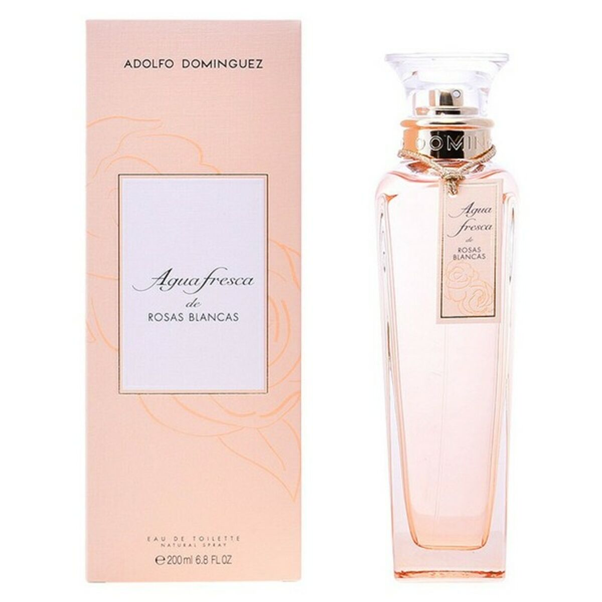 Profumo Donna Adolfo Dominguez EDT Agua fresca de rosas blancas 200 ml-2