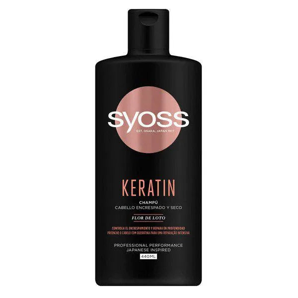 Syoss Keratin shampoo capelli Crespi e Secchi 440 ml