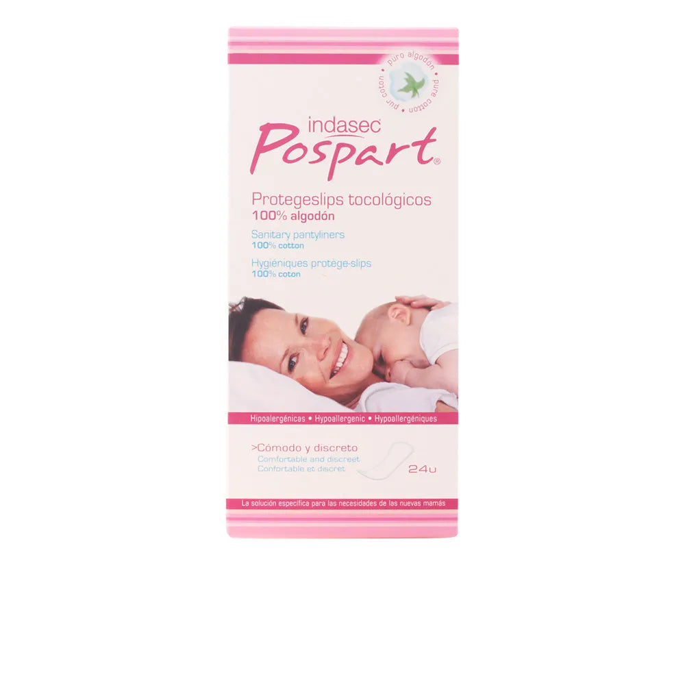 Indasec Pospart Pantilyner Tocologico 100% Cotton 24 Unitá