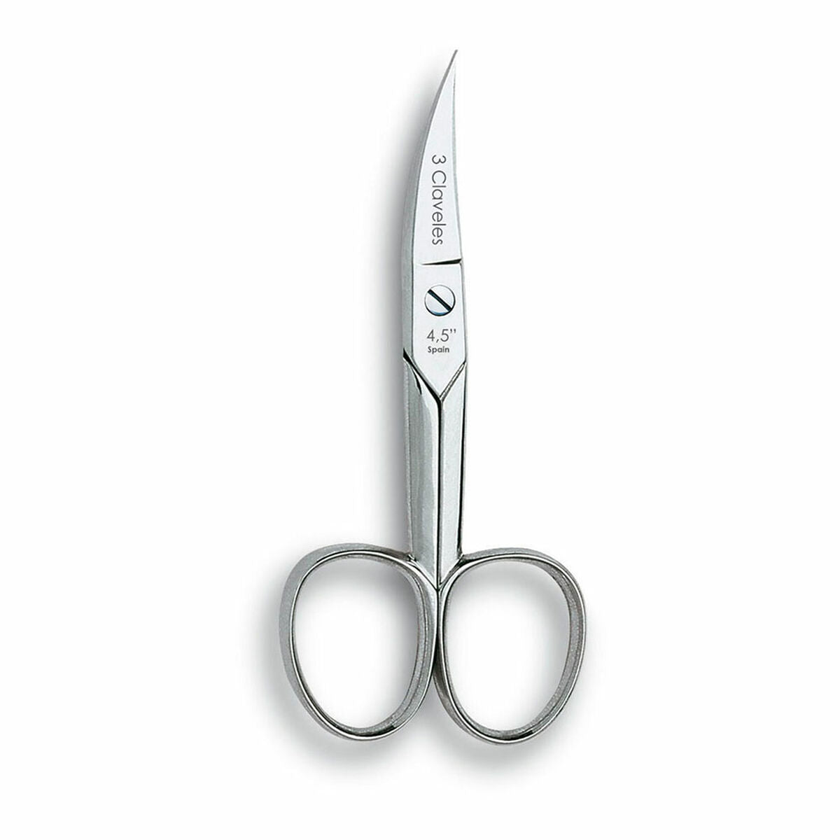 Nail Scissors 3 Claveles Carbon steel Curved 4,5" Curve-0