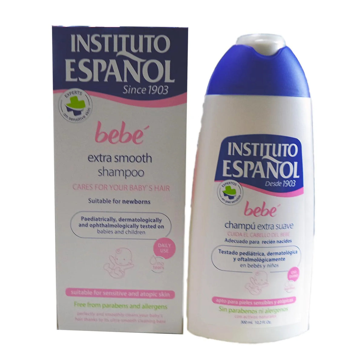 Instituto Español Bebe shampoo Pelle Sensibile Per Neonati Allergeni 300 ml