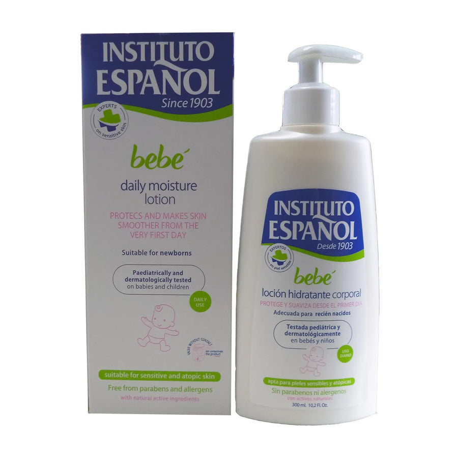 Instituto Español crema Idratante Per Il Corpo Del Bambino Neonato Pelle Sensibile Senza Allergeni 300 ml