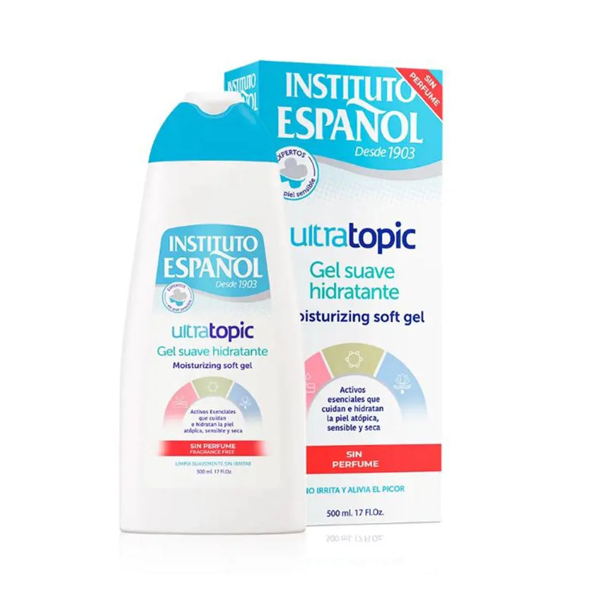 Instituto Español Ultratopic gel idratante Suave senza Perfume 500 ml