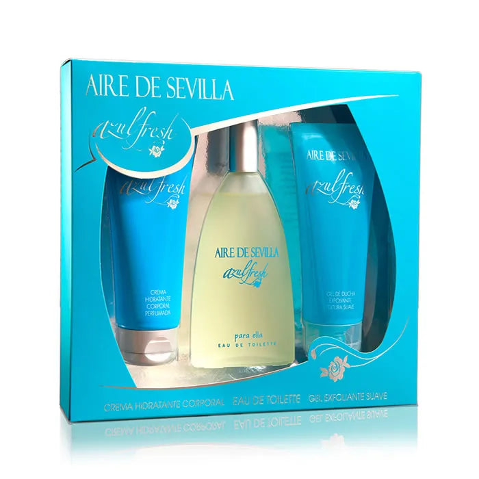Aire DE Sevilla blu Fresh eau de toilette spray 150 ml Set 3 pz