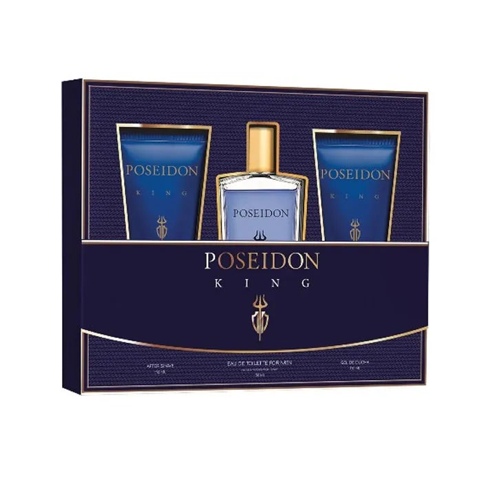 Aire DE Sevilla Poseidon King Men eau de toilette spray 150 ml cofanetto 3 pz