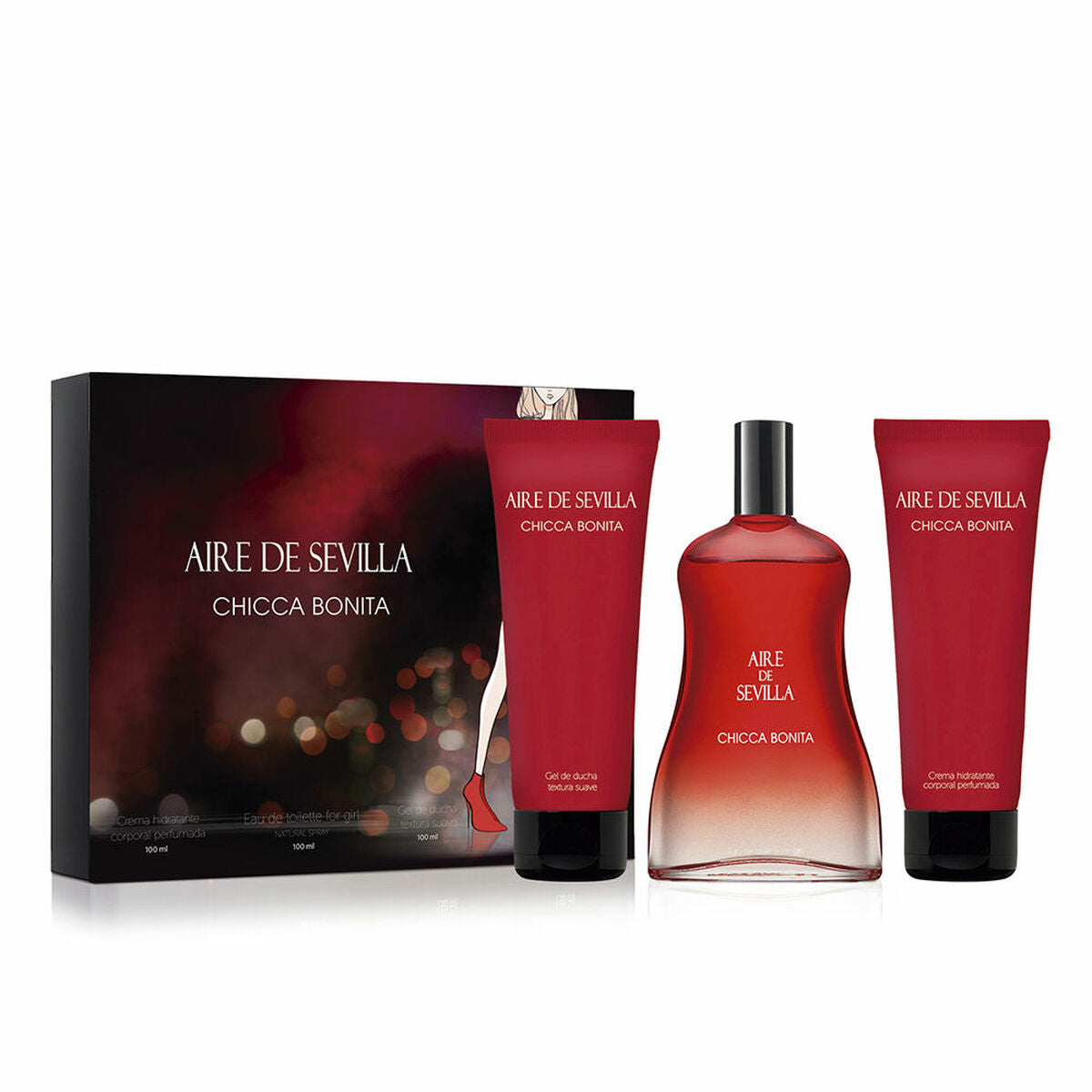 Women's Perfume Set Aire Sevilla Chicca Bonita 3 Pieces-0