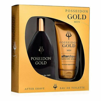 Herrenparfümset Gold Poseidon (2 Stück) 2 Stück