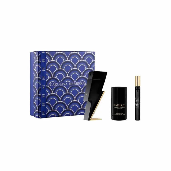 Carolina Herrera Bad Boy eau de toilette spray 100 ml cofanetto 3 pz