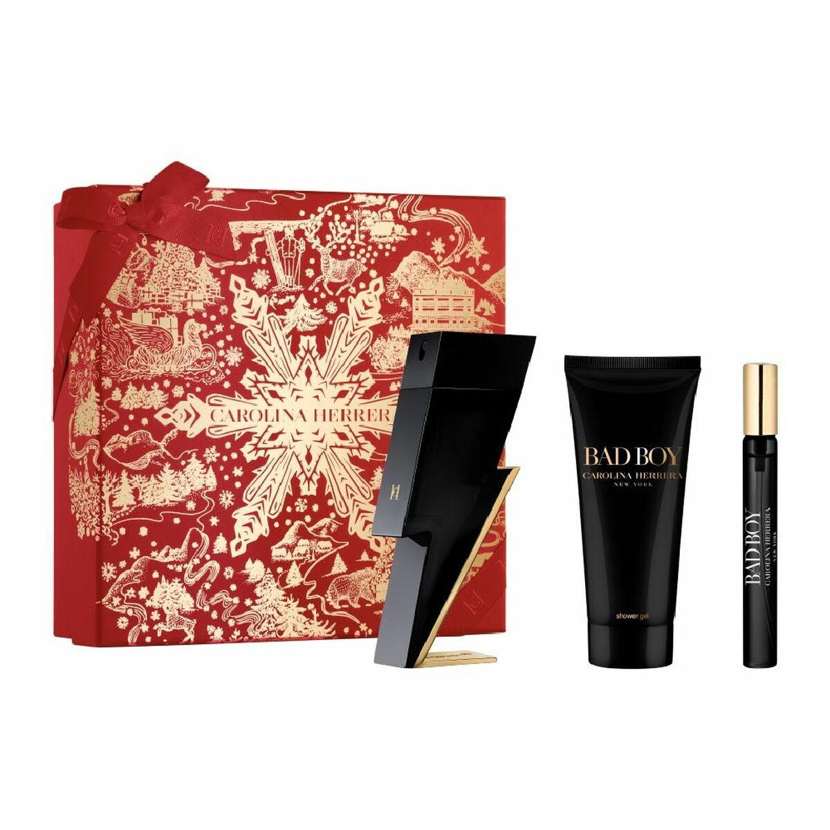 Set de Perfume Hombre Carolina Herrera BAD BOY EDT-0