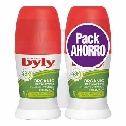 Deodorante Roll-On Bio Extra Fresh Activo Byly (2 ud)