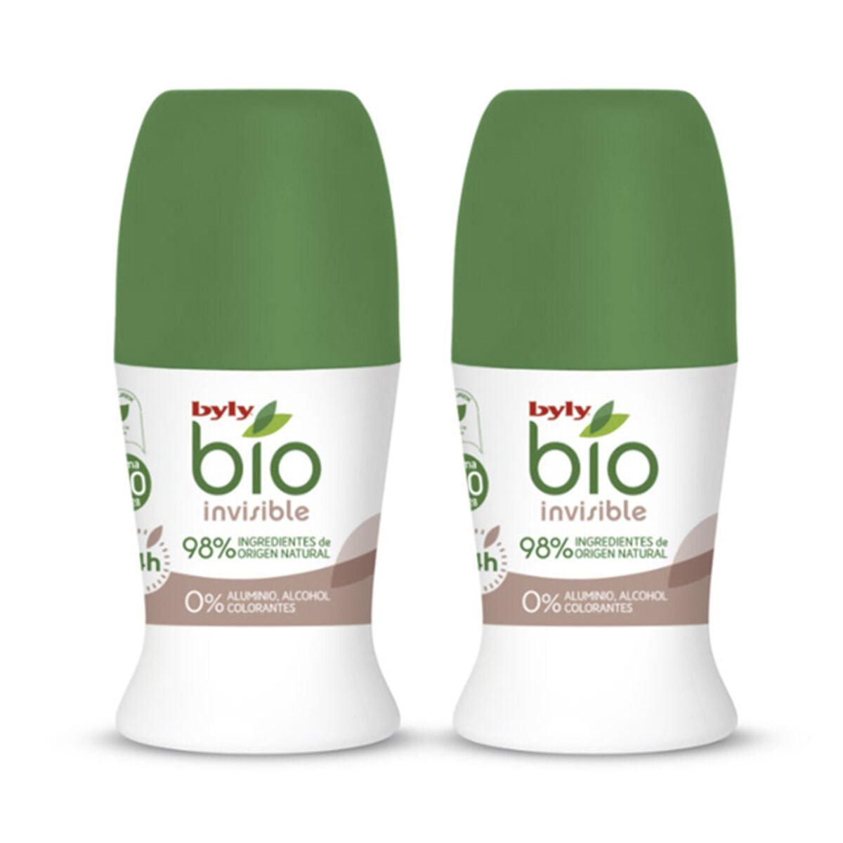 Roll-On Deodorant BIO NATURAL 0% INVISIBLE Byly (2 pcs)-0