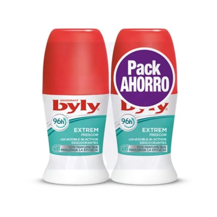 Byly Extrem Freshness Roll-On Deodorante 2x50 ml