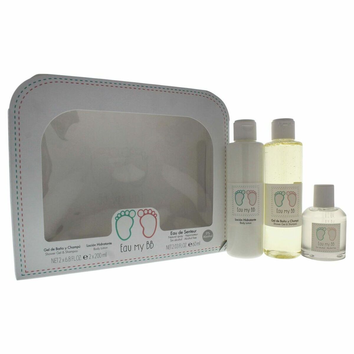 Set Bath for Babies Eau my BB EDT 60 ml 3 Pieces-0